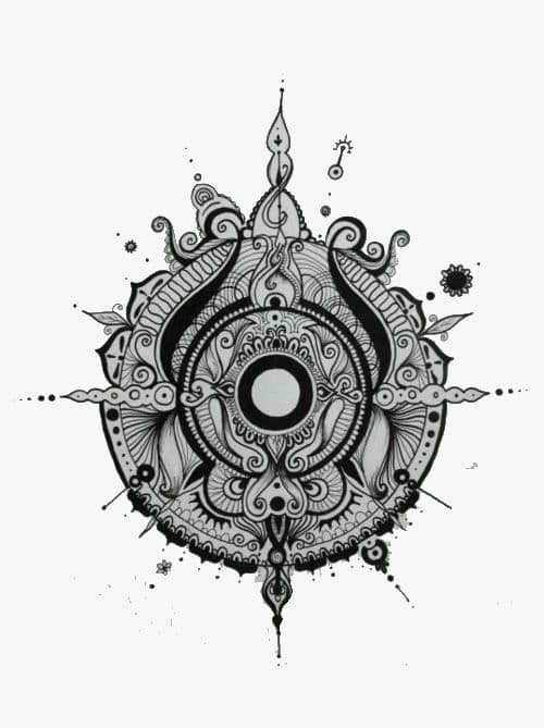 Mandala tattoo style